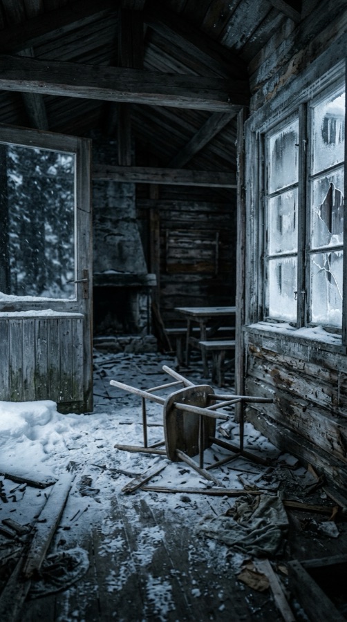 Snowed-In Cabin — cold world